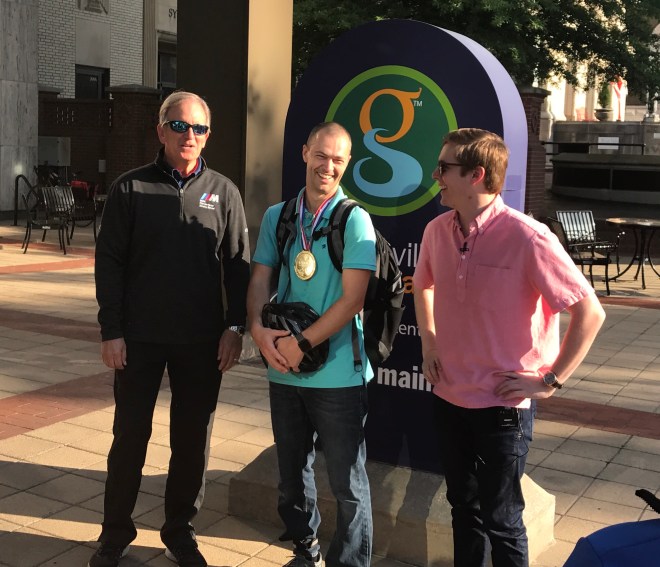 The cyclist wins once again